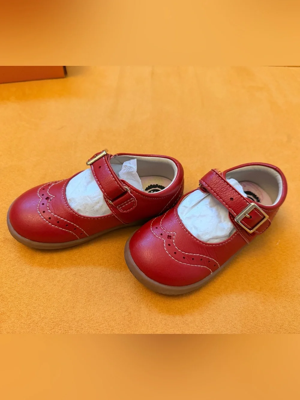 Livie & Luca Libra Red Leather Mary Jane.